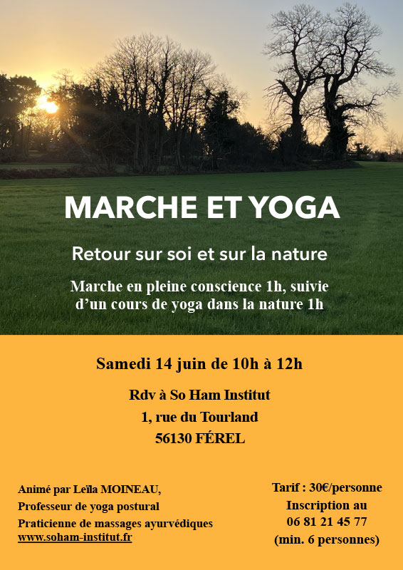 Marche et Yoga So Ham Leïla atelier La Roche Bernard