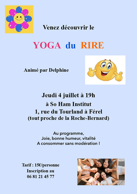 Yoga du rire So Ham Leïla atelier La Roche Bernard